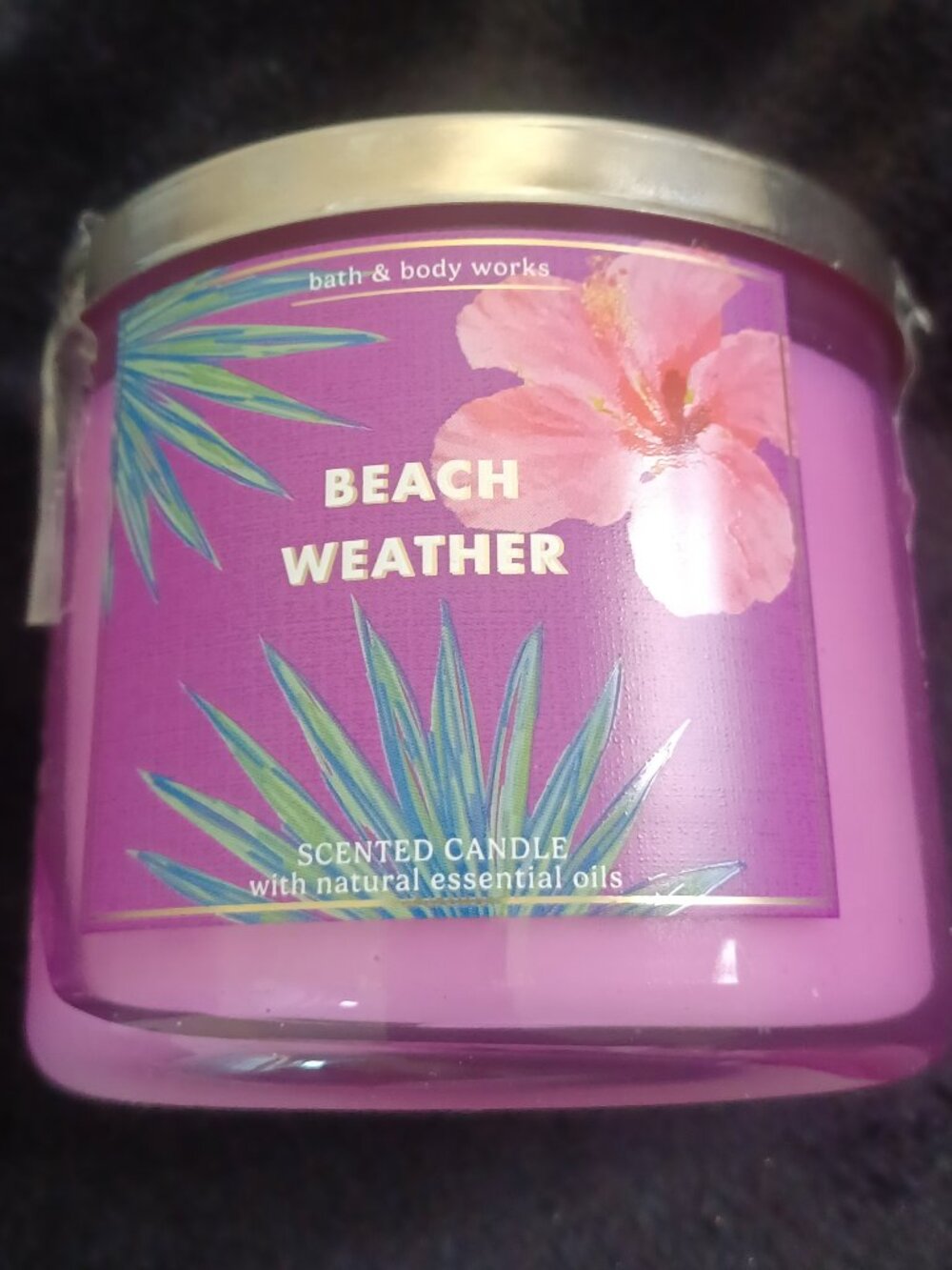 Bath & Body Works 3 Wick Candle - Beach Weather - NEW